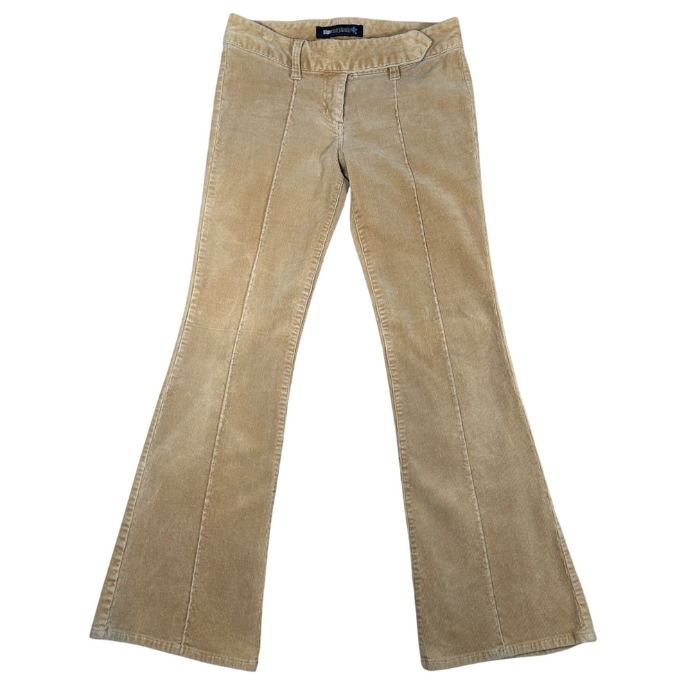 Blue Asphalt Y2K Tan Corduroy Flare Pants Low Rise Size 7 Retroโ Boho Festival